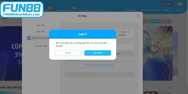 Kiểm tra số dư để đảm bảo rằng bạn có đủ số tiền tối thiểu quy định