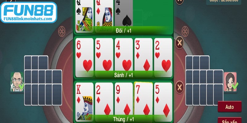 Tất cả lá bài trong game đều được chia ngẫu nhiên, công bằng